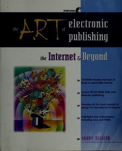 The art of electronic publishing book cover by Sanford Ressler