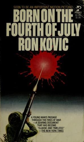 Born on the Fourth of July book cover by Ron Kovic