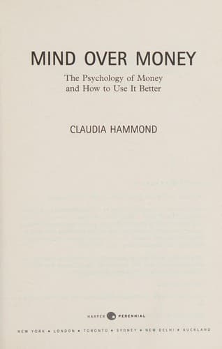 Mind over money book cover by Claudia Hammond