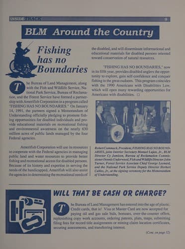Inside track book cover by United States. Bureau of Land Management