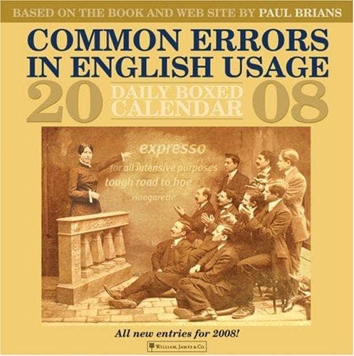 Common errors in English usage book cover by Paul Brians