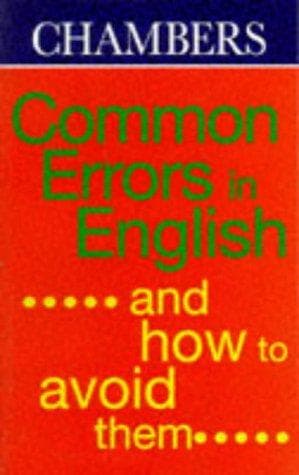 Chambers common errors in English book cover by Sarah Marriott