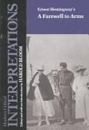 Ernest Hemingway's A farewell to arms book cover by Harold Bloom