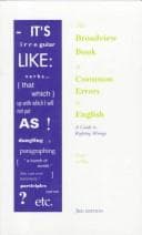 The Broadview Book of Common Errors in English book cover by Don Lepan