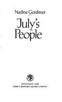 July's people book cover by Nadine Gordimer