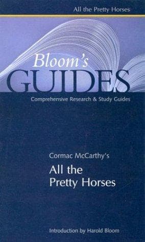 Cormac McCarthy's All the pretty horses book cover by Harold Bloom