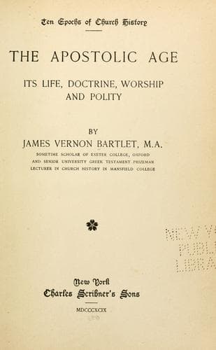 Ten epochs of church history book cover by Fulton, John, 1834-1907