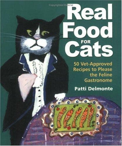 Real Food for Cats book cover by Patti Delmonte