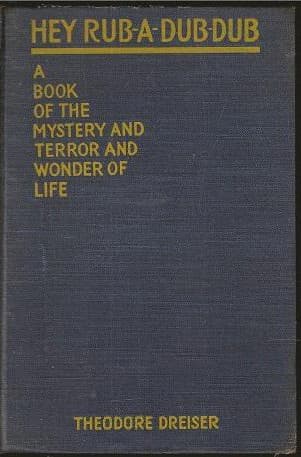 Hey rub-a-dub-dub book cover by Theodore Dreiser