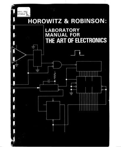 Laboratory manual for The art of electronics book cover by Paul Horowitz